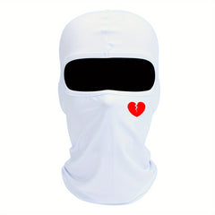 Love Print Face Mask Pullover Hat Outdoor Cycling Balaclava