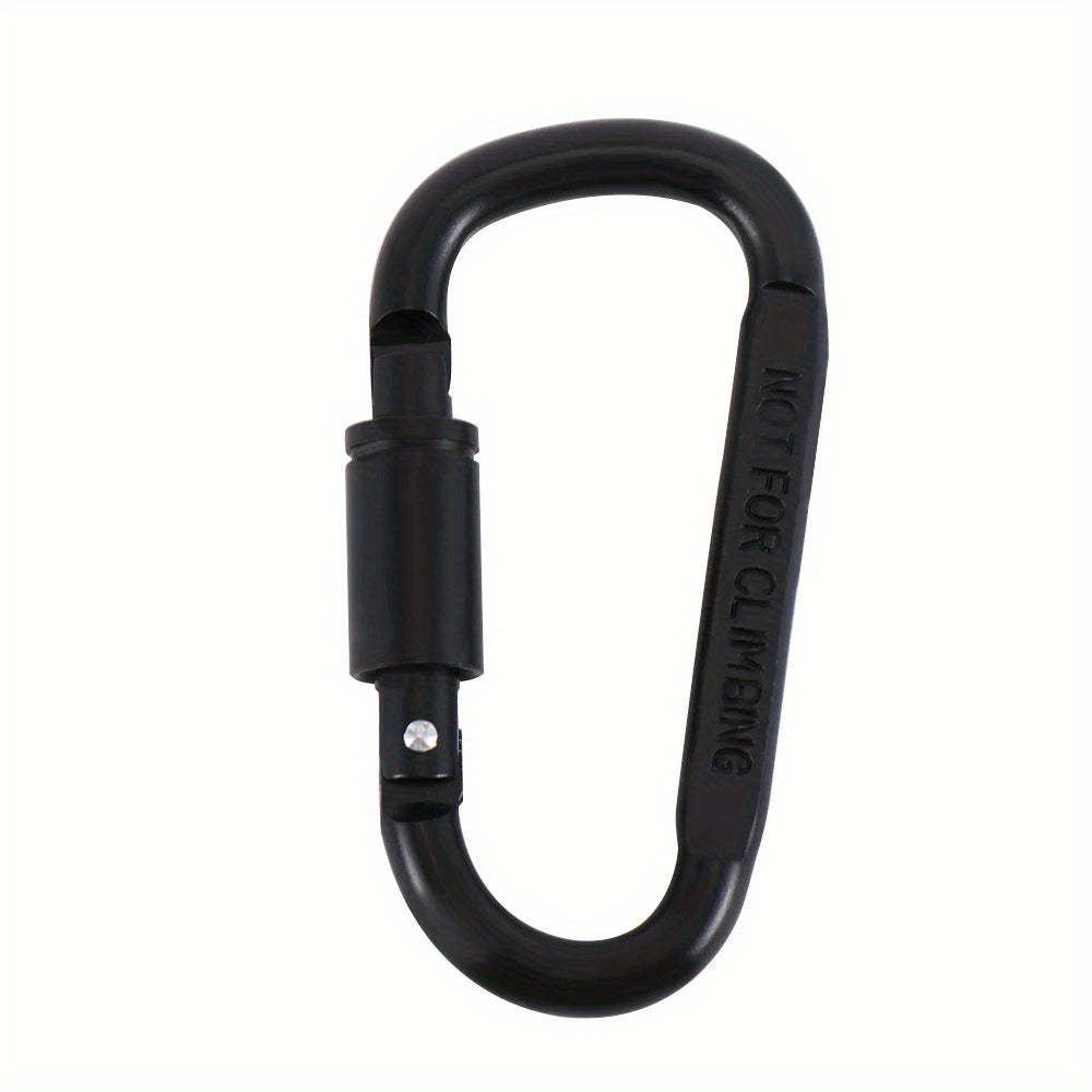 1pc D Type Mountaineering Buckle with Locksnap Nut High Aluminum Backpack Buckle