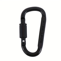 1pc D Type Mountaineering Buckle with Locksnap Nut High Aluminum Backpack Buckle