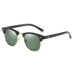 Semi Rimless Polarized Sunglasses For Men Women