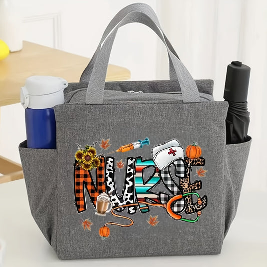Large Capacity Insulated Animal Print Tote for Women - Durable Polyester