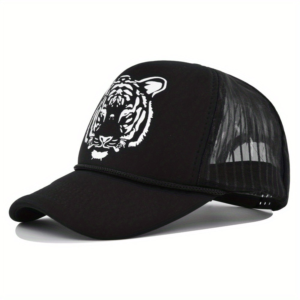 Men's Tiger Graphic Mesh Baseball Cap