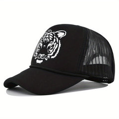 Men's Tiger Graphic Mesh Baseball Cap