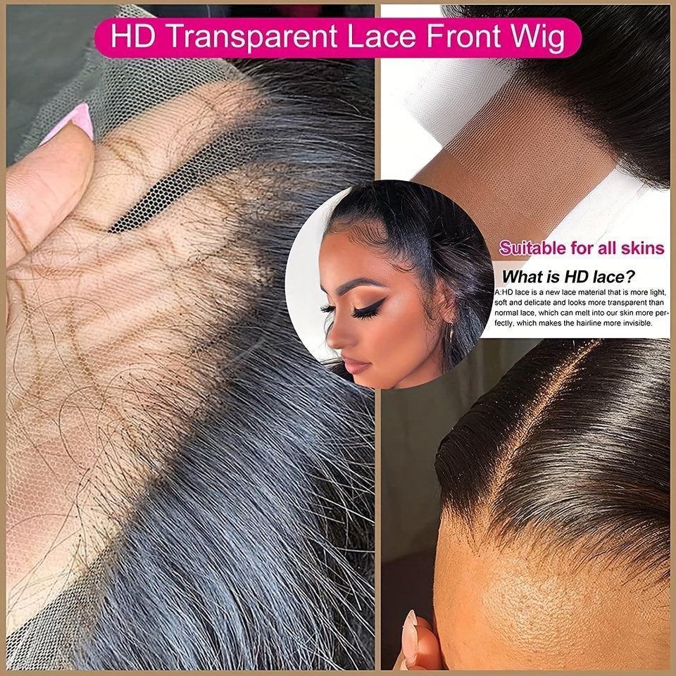 Short Straight Bob Cut 13x4 Lace Front Human Hair Wig