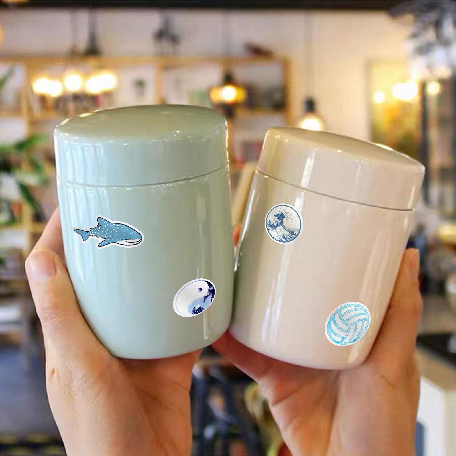 50pcs Waterproof Cartoon Stickers for Water Bottle Laptop Decoration
