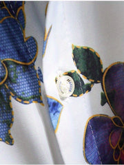 Men's Floral Print Short Sleeve Hawaii Shirt for Summer Vacation