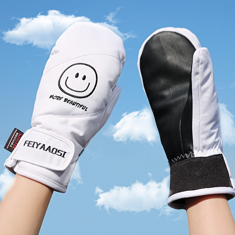 Waterproof Snowboard Skiing Gloves Warm Thickened Gloves