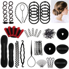 53pcs Hair Styling Set Hair Accessories DIY Hair Modelling Tool Kit