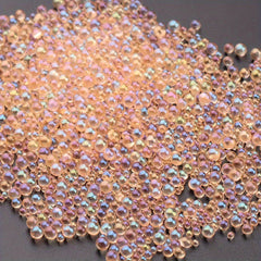 Mini Bubble Nail Beads and Rhinestones for Crafts and Nail Art
