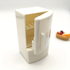 1:12 Scale Mini Fridge for Dollhouse - Realistic Kitchen Appliance