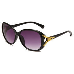 Fox Pattern Sunglasses Large Frame Women's Sunglass + Case