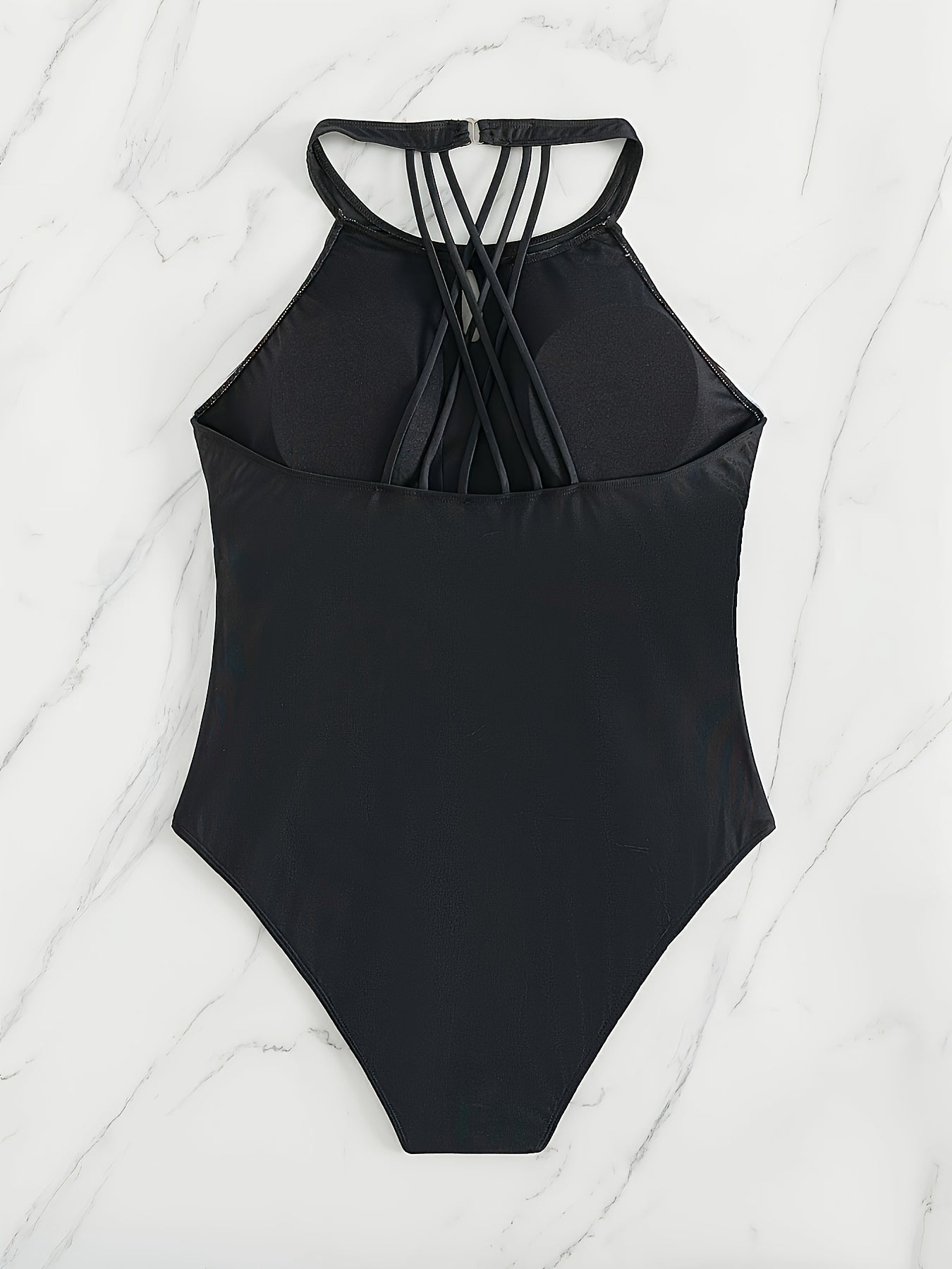  Modest Swimsuit Coloblock Stripe Print One Piece Bathing Suit