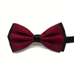 Red Men's Bow Tie - Double Layer Party Accessory
