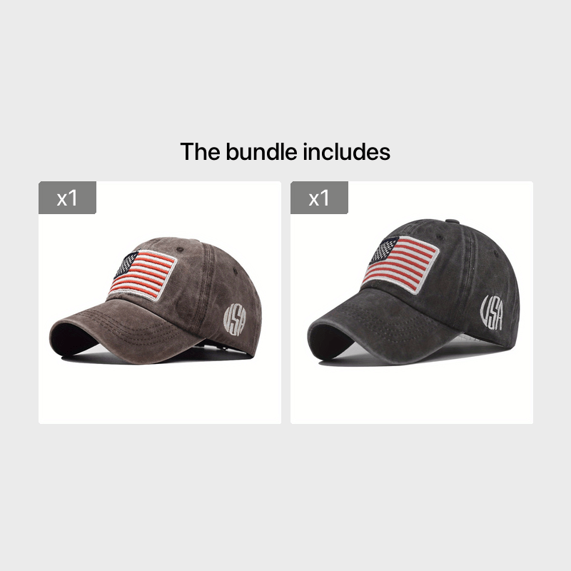American Flag Baseball Cap One Size