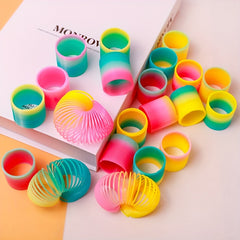 12pcs Mini Rainbow Circle Toy 3 1 25'' Diameter Stacking Circles