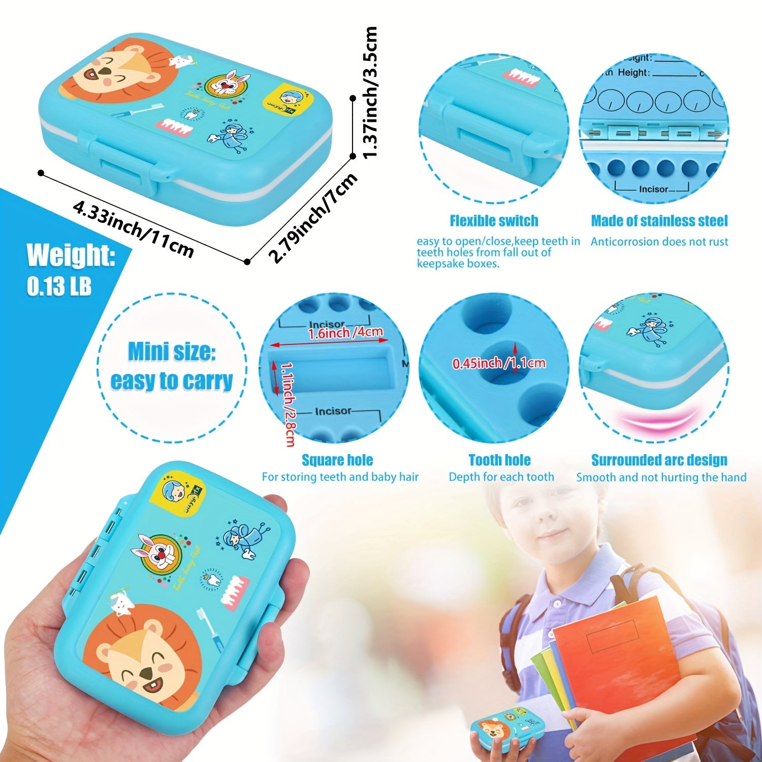 Cute Baby Hair & Tooth Keepsake Box