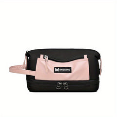 Portable Travel Storage Bag Dry Wet Separation Wash Toiletry Cosmetics Bag
