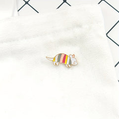 Mouse Enamel Brooch for Women's Denim Jacket