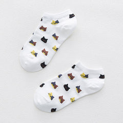 5 Pairs Women's Cat Socks - Funny Claw Ankle Socks