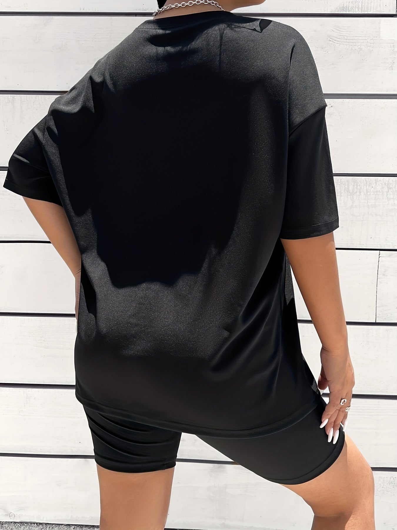 Dog Mom Print Casual Sports Suits - Short Sleeve T-shirt & Shorts Set