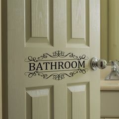 Inspirational Slogan PVC Wall Sticker Bathroom Living Room Home Decor
