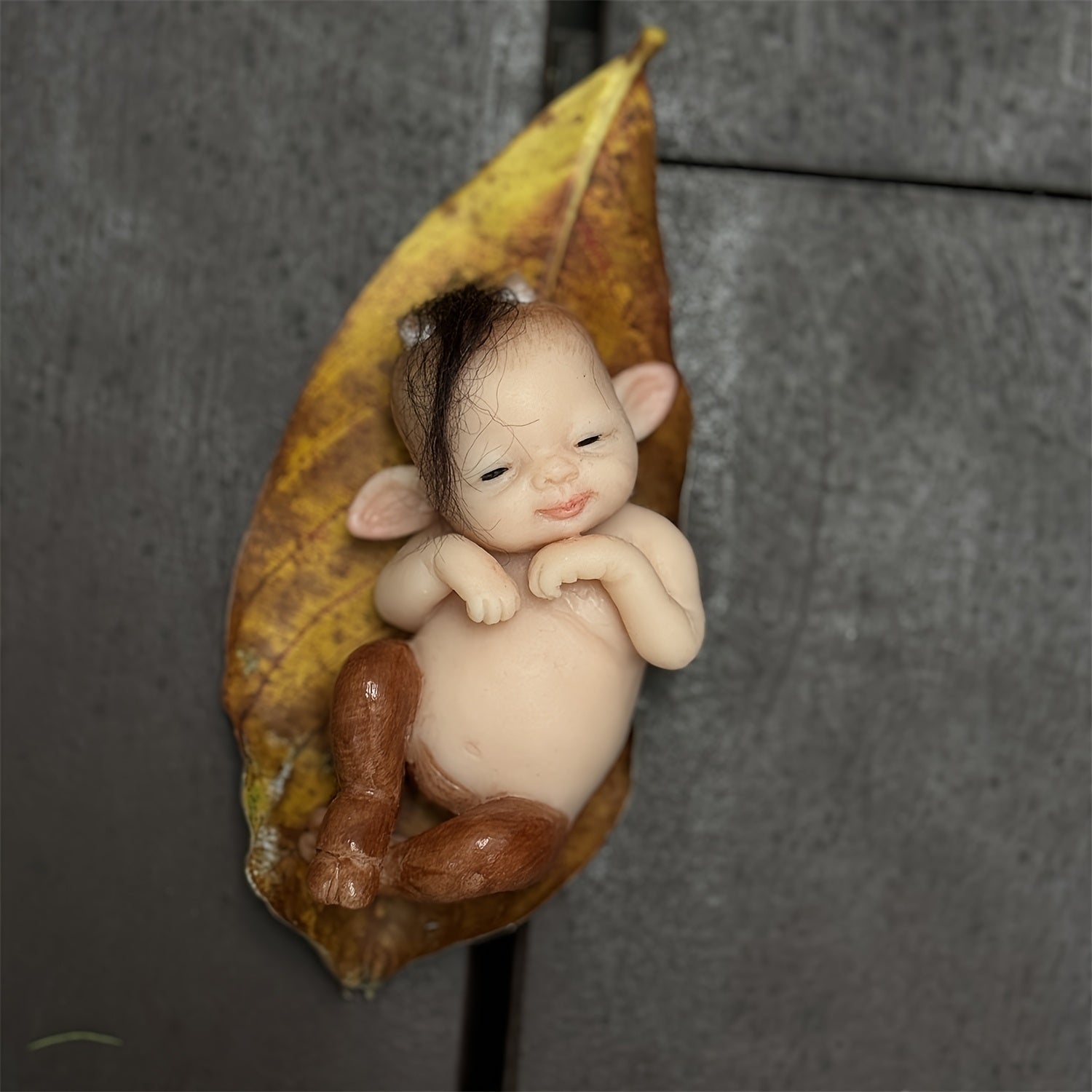 6 Inch Mini Silicone Reborn Doll Hand Painted Skin Washable Soft Touch Body