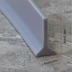 Waterproof Bathroom Barrier Gray Self Adhesive Shower Separator