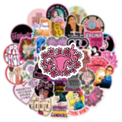 Feminist Anti-Fall Waterproof Stickers - DIY Creative Toys