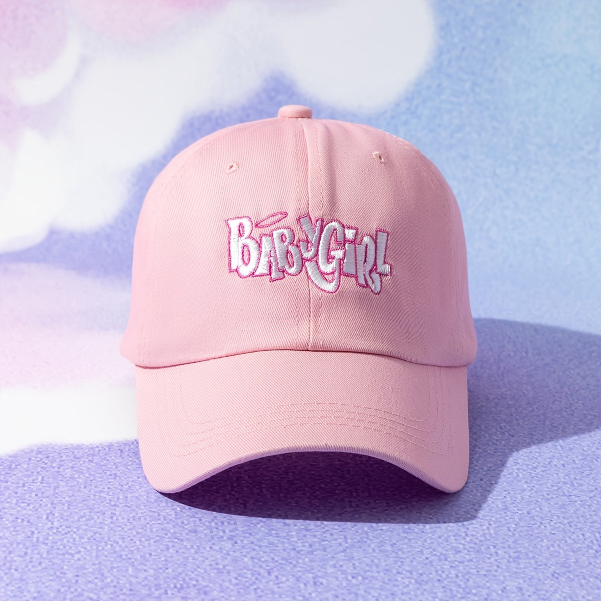 Solid Baseball Cap BABY GIRL Embroidery Sun Hat Casual Sports Hat