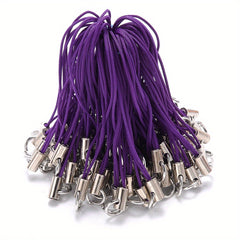 20pcs Polyester Cord Jump Ring Lanyard DIY Keychain Rope Craft Pendant