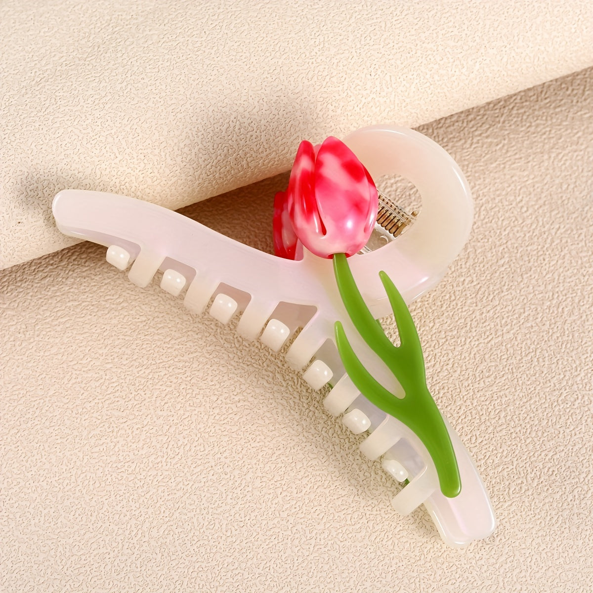 Acetate Flower Hair Claw Ponytail Holder Hair Accessories For Women Girls
