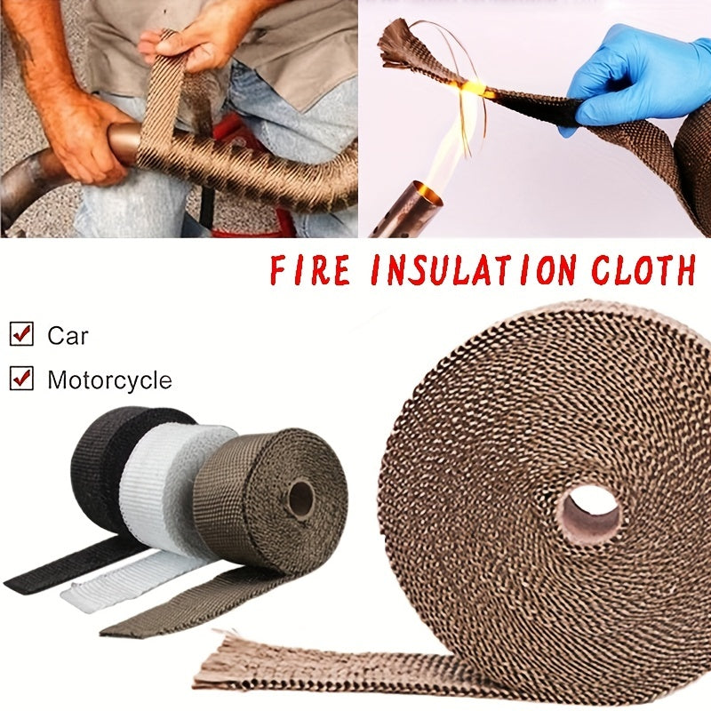 4FT Motorcycle Turbo Manifold Exhaust Wrap with Stainless Steel Ties