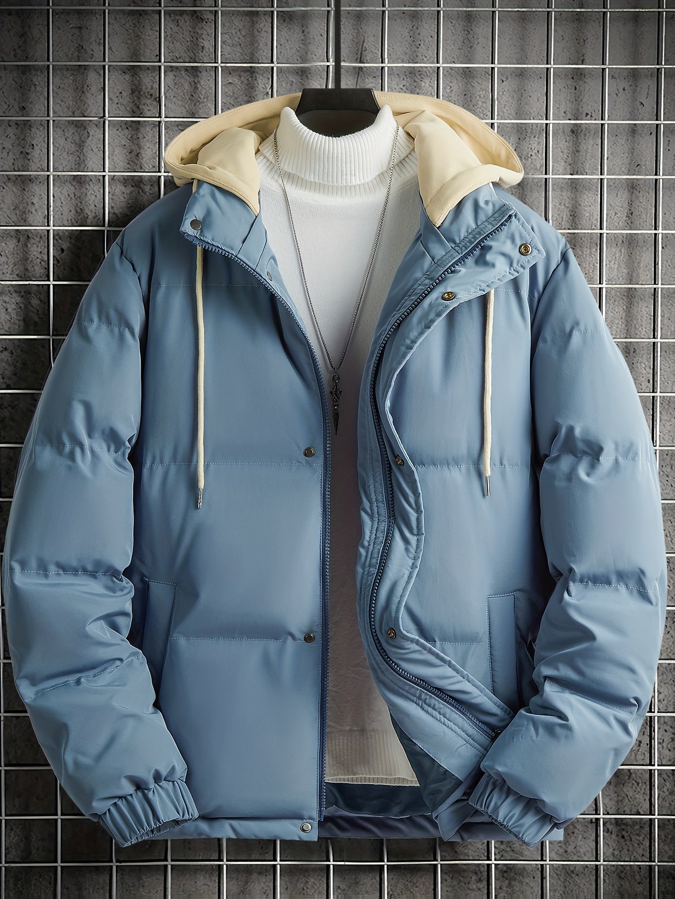 Men's Classic Hooded Jacket for Fall Winter