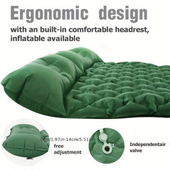 Inflatable Mattress with Pillow & Pump for Camping Travel