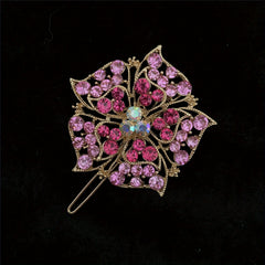 Rhinestone Flower Hair Barrette Clips Sparkly Hair Barrettes For Women