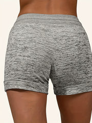 Letter Print Drawstring Shorts for Spring & Summer Women