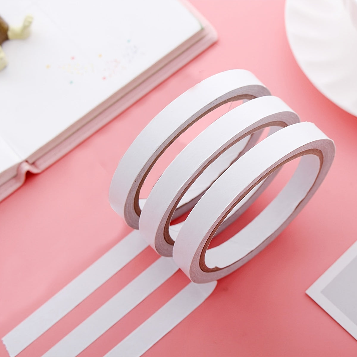 3pcs Double-sided Adhesive Tape for Card Making & Scrapbooking