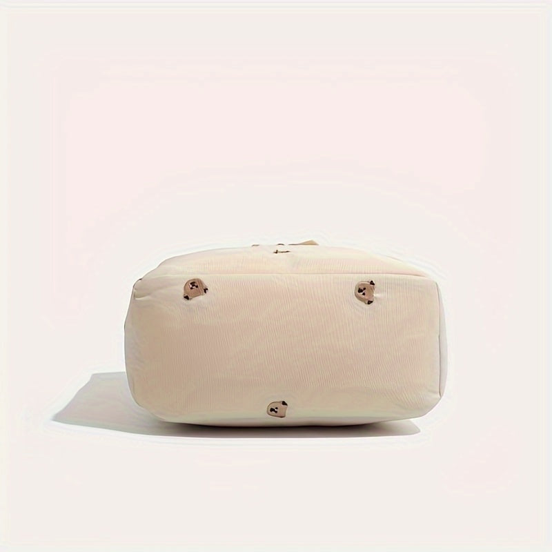 Beige Insulated Bottle Cooler Bag Stroller Storage Breastmilk Preservation