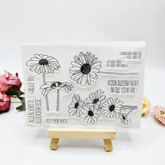 Flower Transparent Stamp for DIY Card Making Gift 1pc