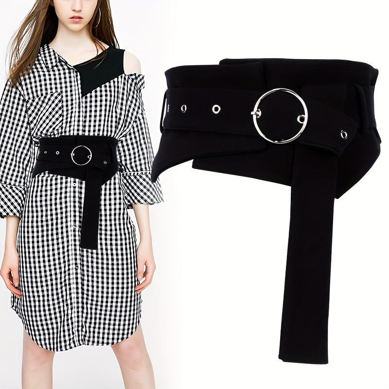 Denim Corset Belt Women's Wide Girdle Dress Skirt Decor