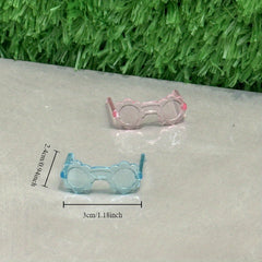 Colorful Dollhouse Glasses 12 Accessory Plastic Eyewear for Dolls
