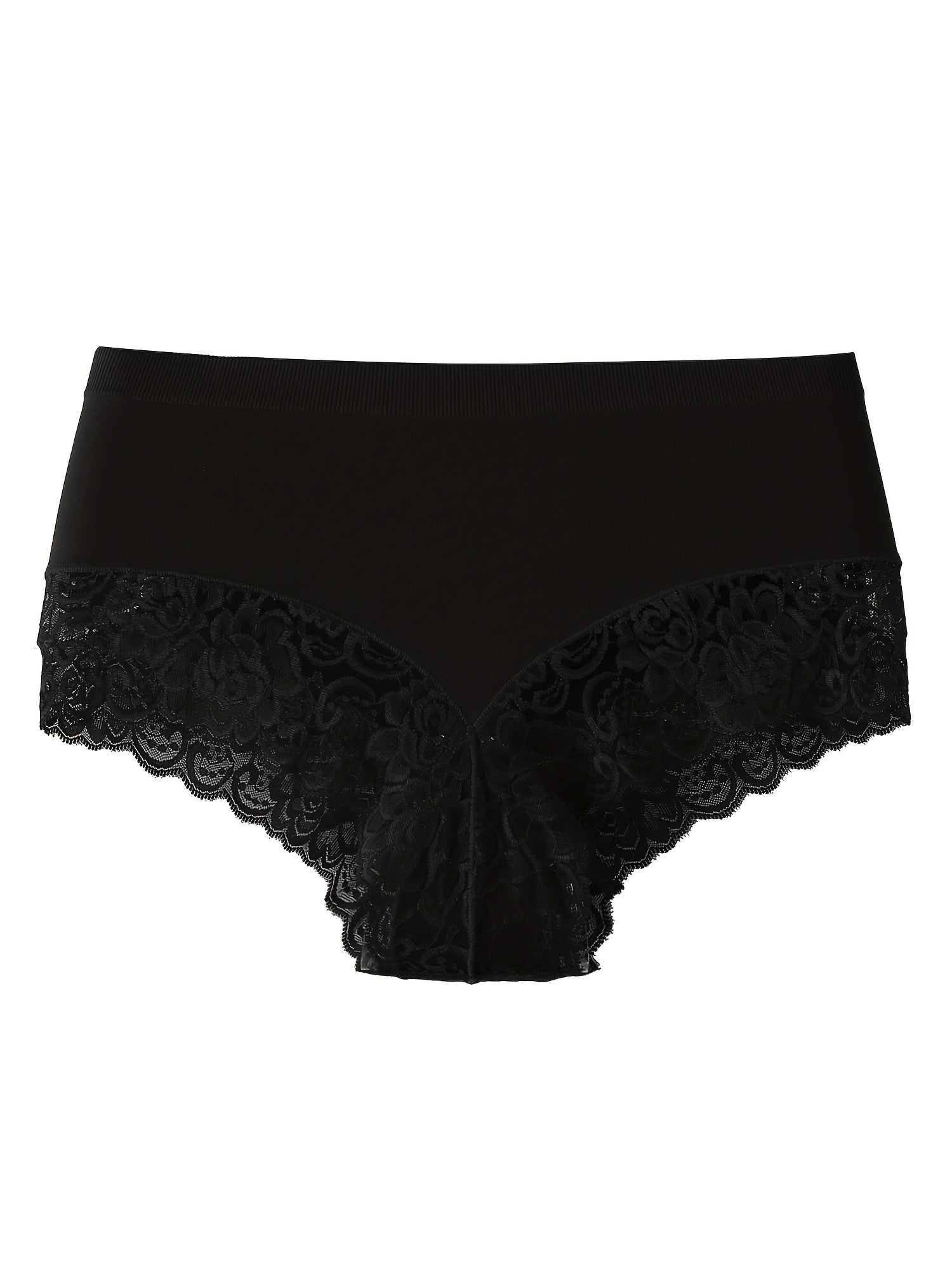 3 Pack Plus Size Lace High Stretch Soft Underwear Set