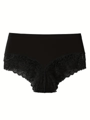 3 Pack Plus Size Lace High Stretch Soft Underwear Set