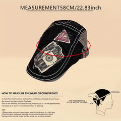 Adjustable Ear Protection Newsboy Cap Punk Style