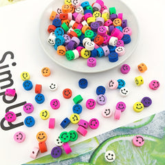 50pcs Mix Polymer Clay Beads for DIY Jewelry Making