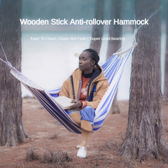 Anti Rollover Canvas Hammock for Outdoor Camping