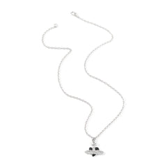 Heart Chain Necklace Rhinestone Pendant Vintage Jewelry