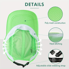 Quick Drying Baseball Cap Mesh Breathable Sun Hat Adjustable Lightweight