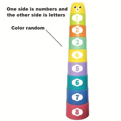 Stacking Cups Toy Fun Educational Baby Toys Silicone Soft Toy