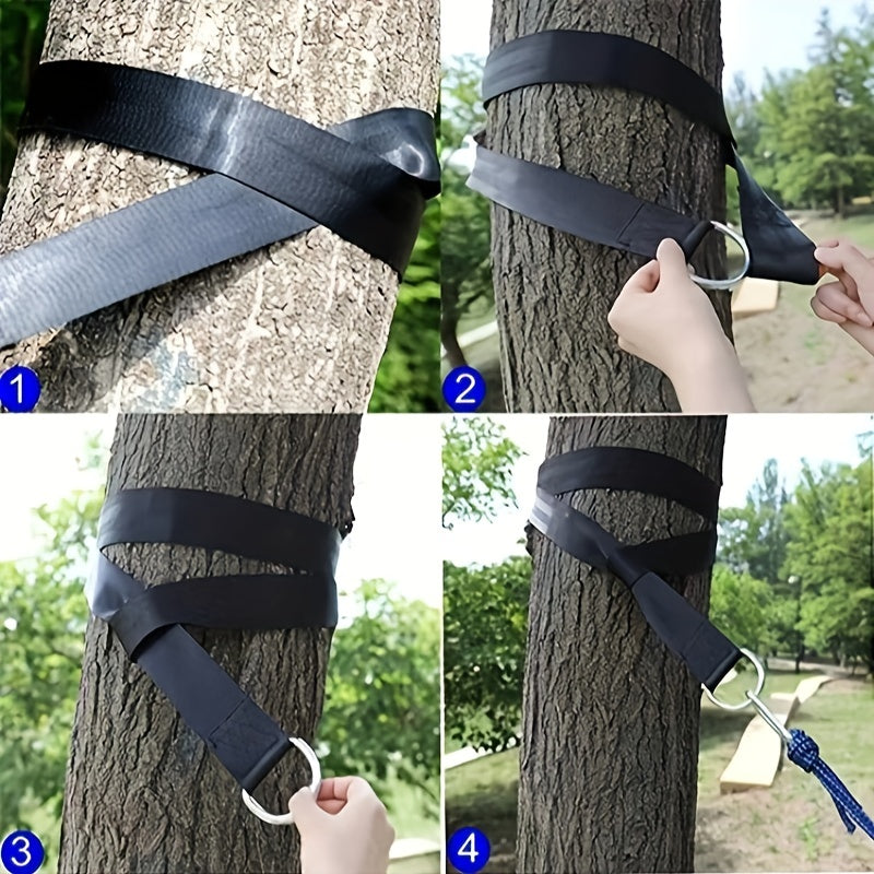 Tree Swing Sling Set with Safety Buckle & Pouch